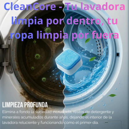 CleanCore - Tu lavadora limpia por dentro, tu ropa limpia por fuera (60 pastillas)