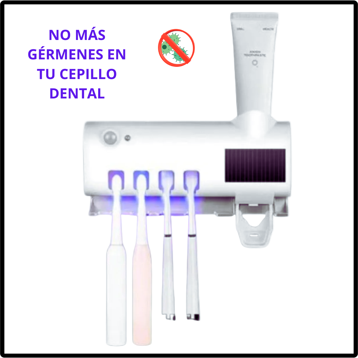 Dispensador de Pasta + Porta Cepillos UV