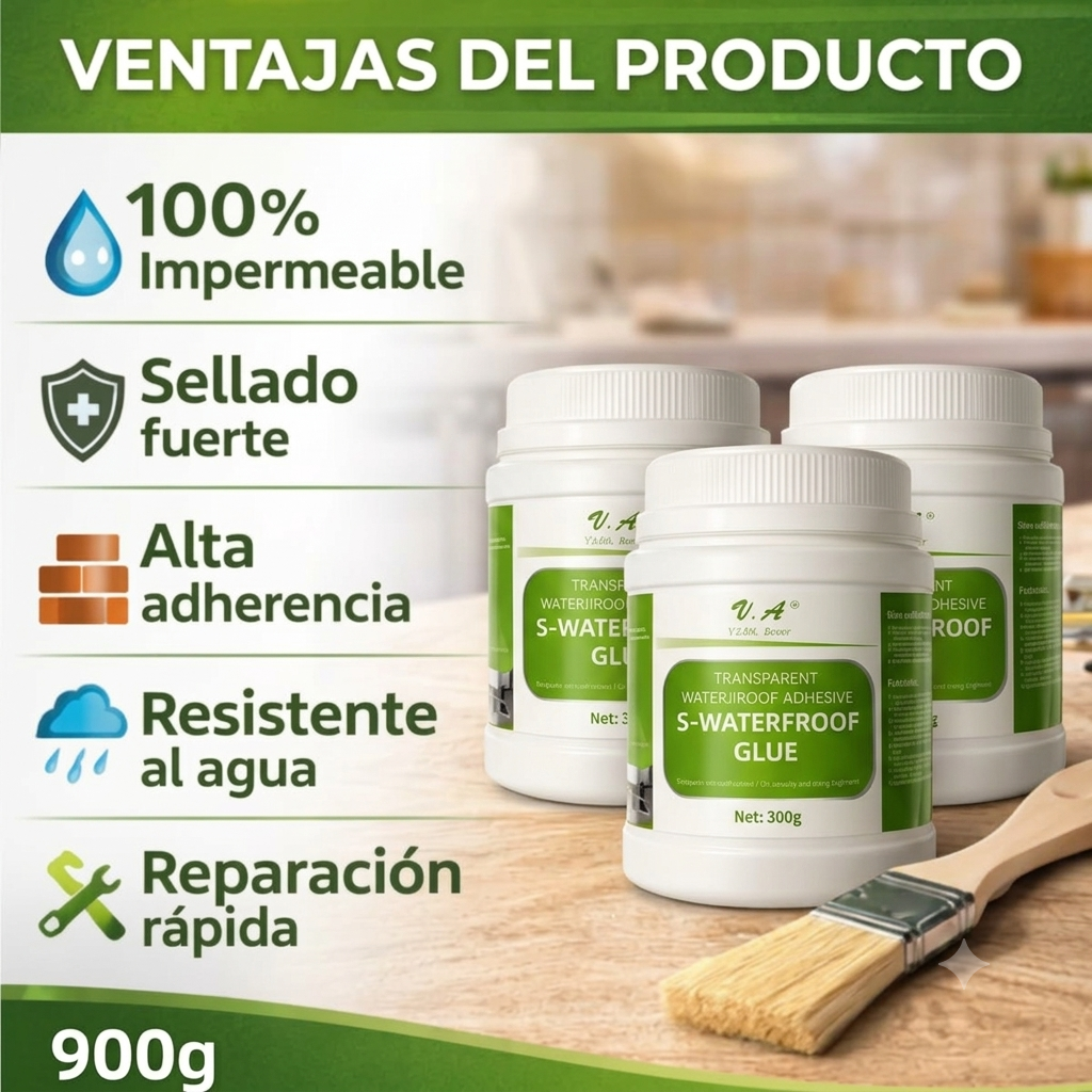 HydroSeal Pro™ - Sella, protege y no se nota. Pack 3