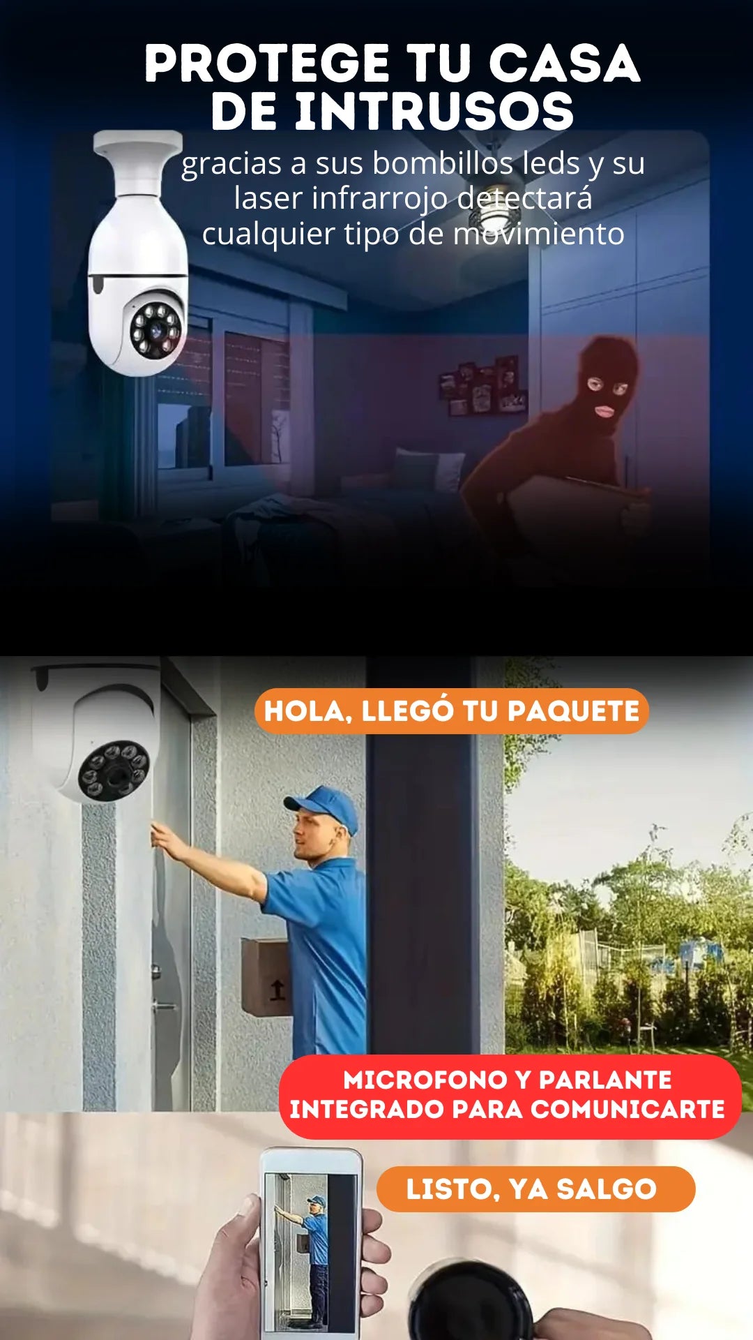 Camara Ampolleta Wifi